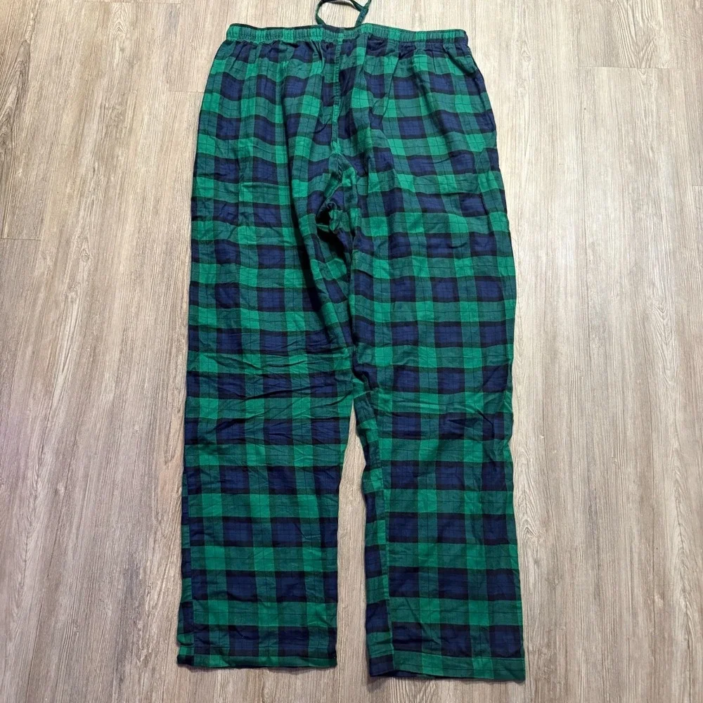 Polo Ralph Lauren Sleepwear Mens XL‎ Green Plaid Flannel Sleep Pants